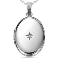 Sterling Silver Oval & 