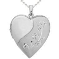 Sterling Silver HEART SHAPED LOCKET