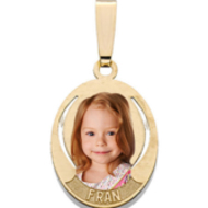 Oval W/ 1 Name Etched