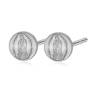 Pair of Our Lady of Guadalupe Stud Earrings