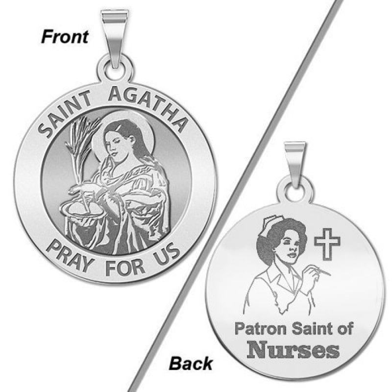 Saint agatha of deals sicily pendant