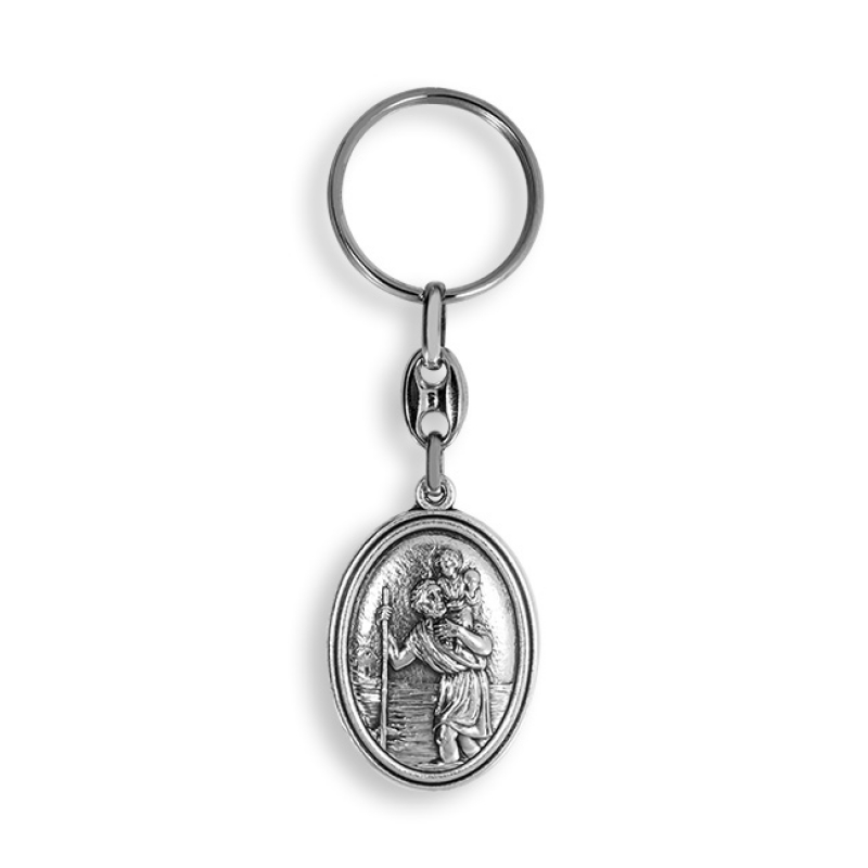 Mary Square Deeply Loved Keychain