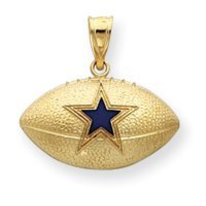 14k NFL Dallas Cowboys Charm