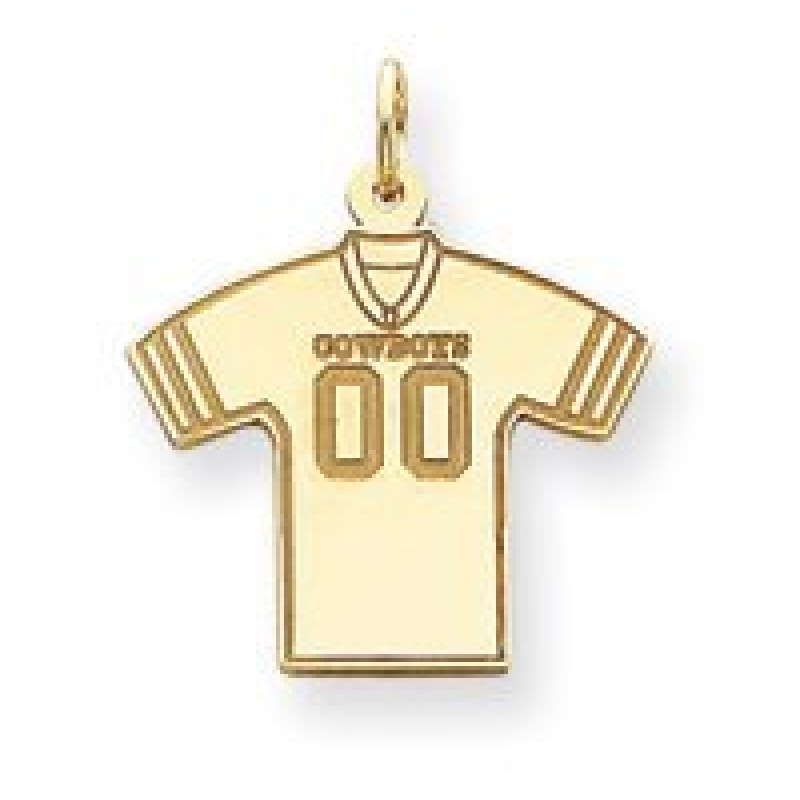 Lot - 14kt Yellow Gold Dallas Cowboys Pendant