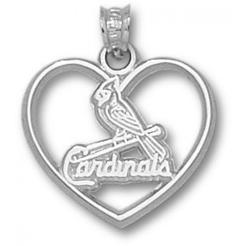 MLB St. Louis Cardinals 925 Sterling Silver Team Logo Necklace