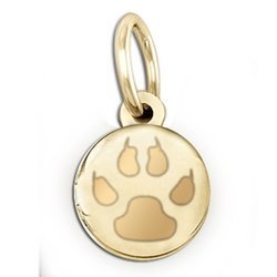 Cat s Paw Print Round  Picture Locket