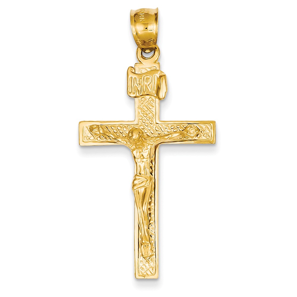 14k INRI Crucifix Pendant - PG96032