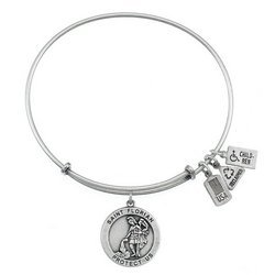 Wind   Fire  Saint Florian  Expandable Bracelet