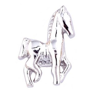 Glass Charm Locket Horse Standing Tall Charm