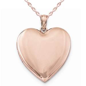 Rose Gold Plated Classic Heart Photo Locket