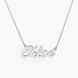 Script Name Necklace with Chain Included