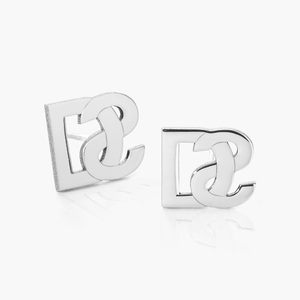 Interlocking Initial Earrings