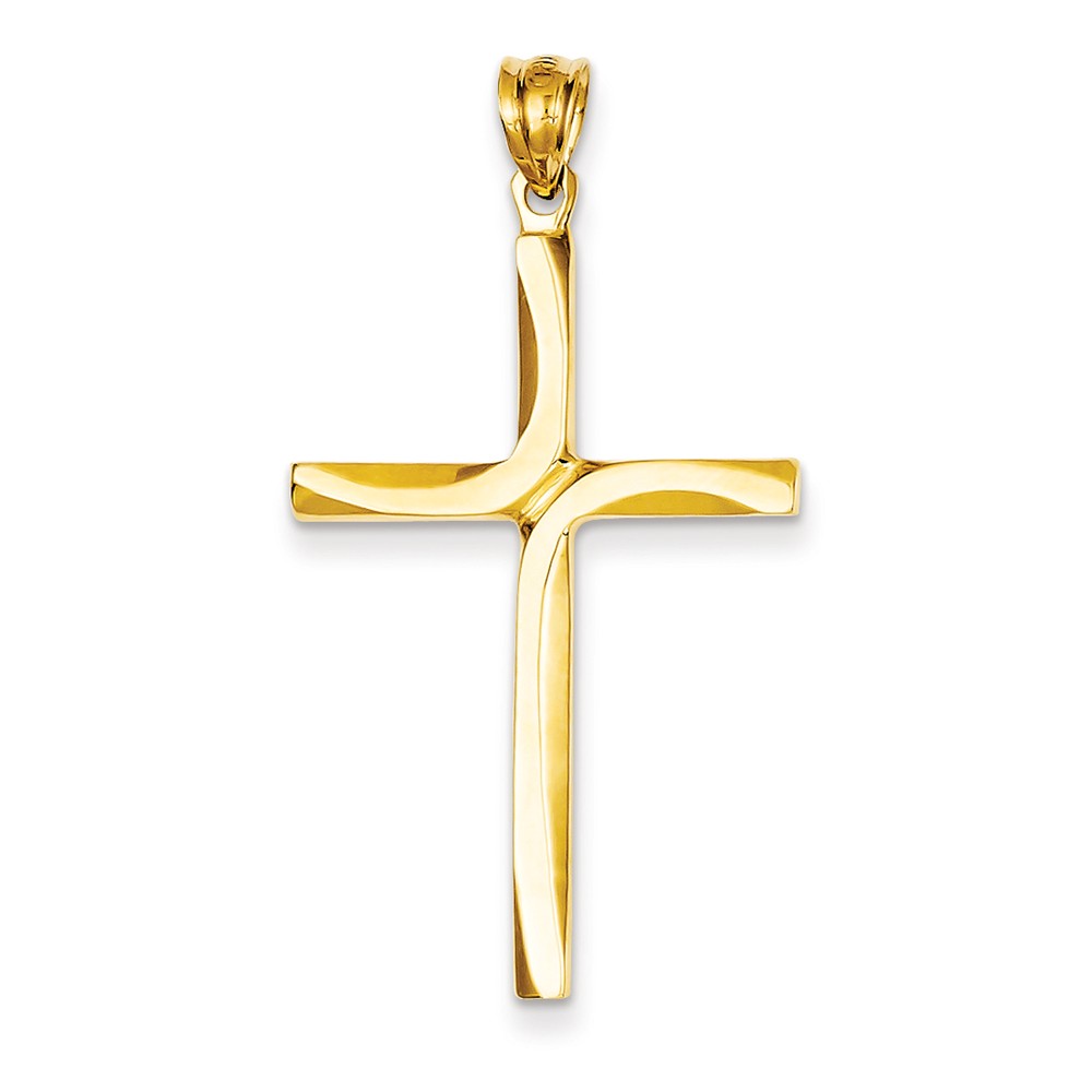 14k Polished Cross Pendant - PG96510