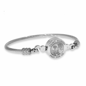 Stainless Steel Saint Hubert Bangle Bracelet