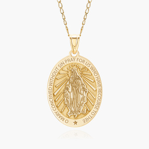 Miraculous Medal  EXCLUSIVE  Oval Pendant