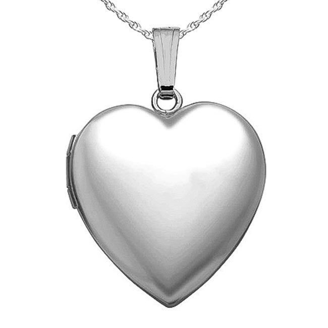 Sterling Silver Sweetheart Heart Locket - LL386