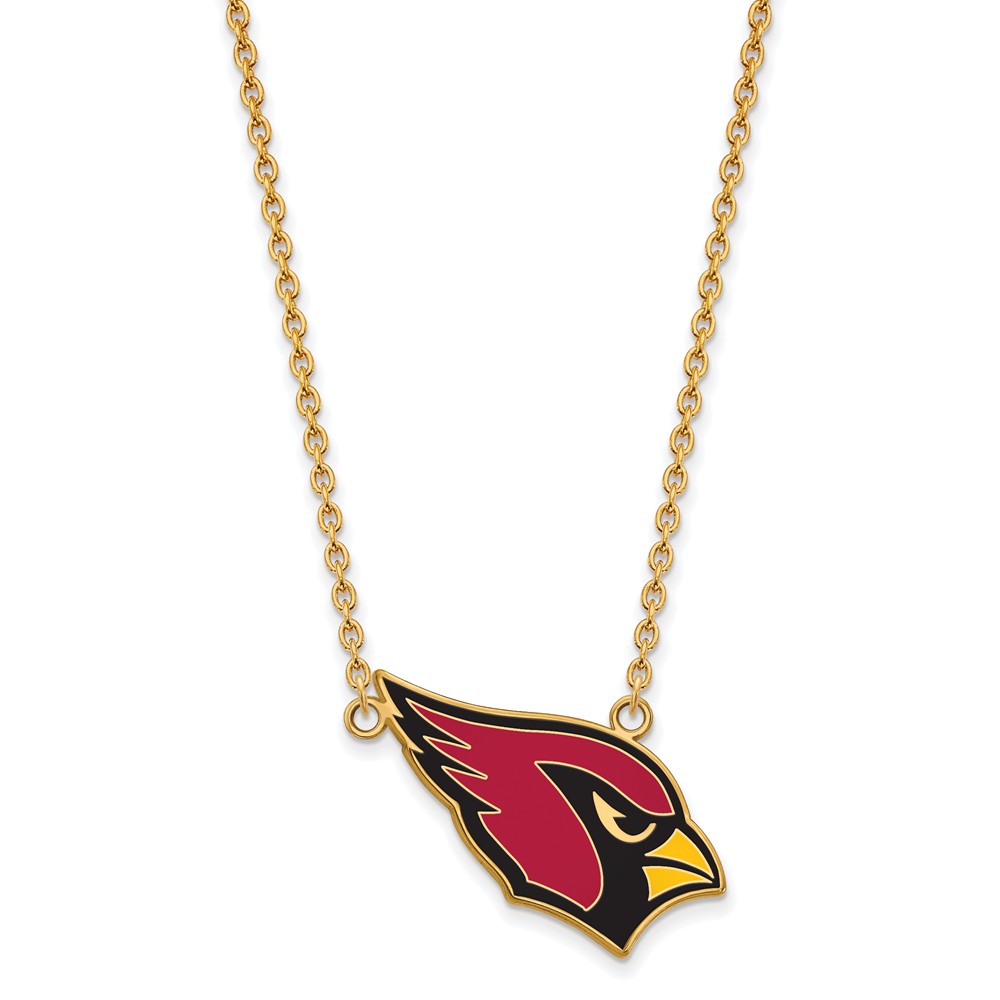 Arizona Cardinals Large Enamel Pendant w/ Necklace