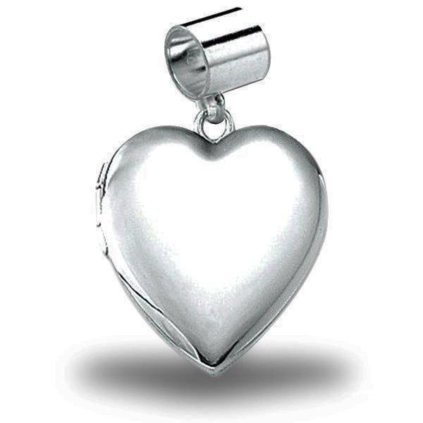 Sterling Silver Locket Bracelet, Heart Locket