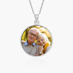 Round with Border Photo Pendant Picture Charm