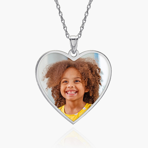 Heart with Border Photo Pendant Charm