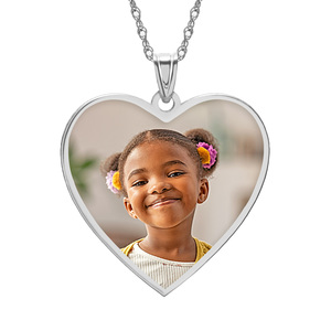 Heart with Border Photo Pendant Charm