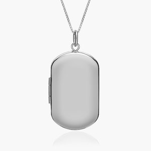 Build Your Own  2 Picture Dog Tag Locket