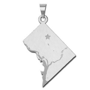 14K Gold or Sterling Silver Louisiana LA State Name Necklace Personali –  BringJoyCollection