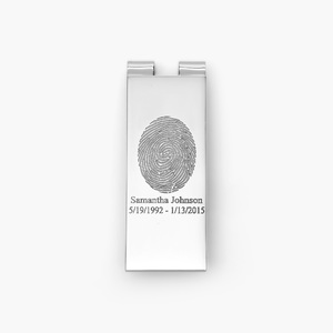 Stainless Steel Custom Fingerprint Money Clip