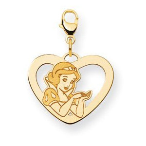 Disney Snow White Lobster Clasp Heart Charm