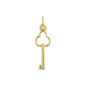 Antique Trefoil Key Accent Charm Style 0441 