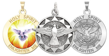 Gold Holy Spirit Medal View our Collection of Holy Spirit Medals